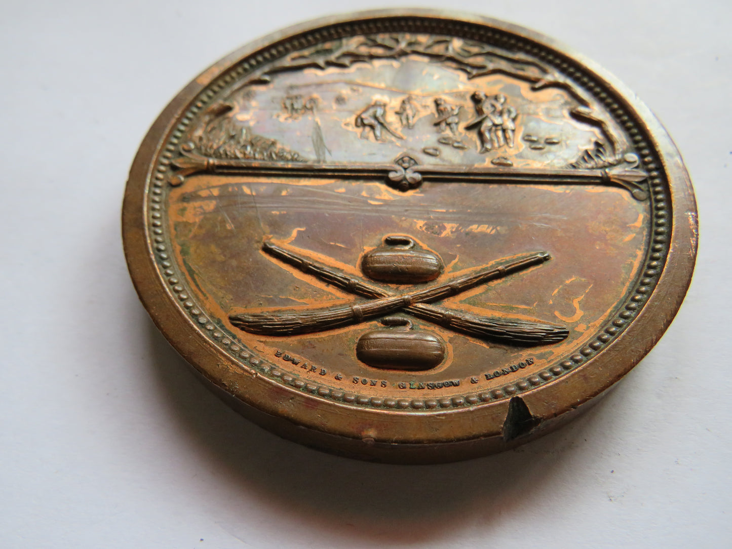 1838-1888 Royal Caledonian Curling Club Jubilee Medal - Very Large Medal