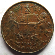 Load image into Gallery viewer, 1858 East India Company 1/4 Quarter Anna Coin in Higher Grade
