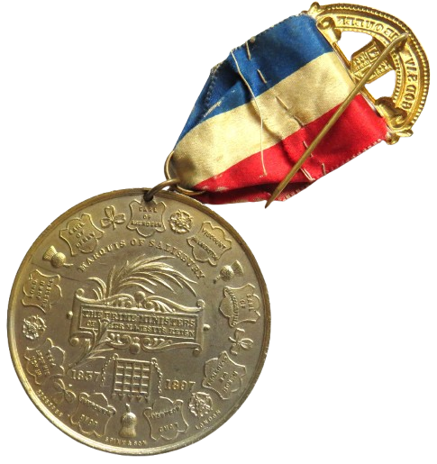1837-1897 Queen Victoria / Marquis of Salisbury Medal By Spink & Son