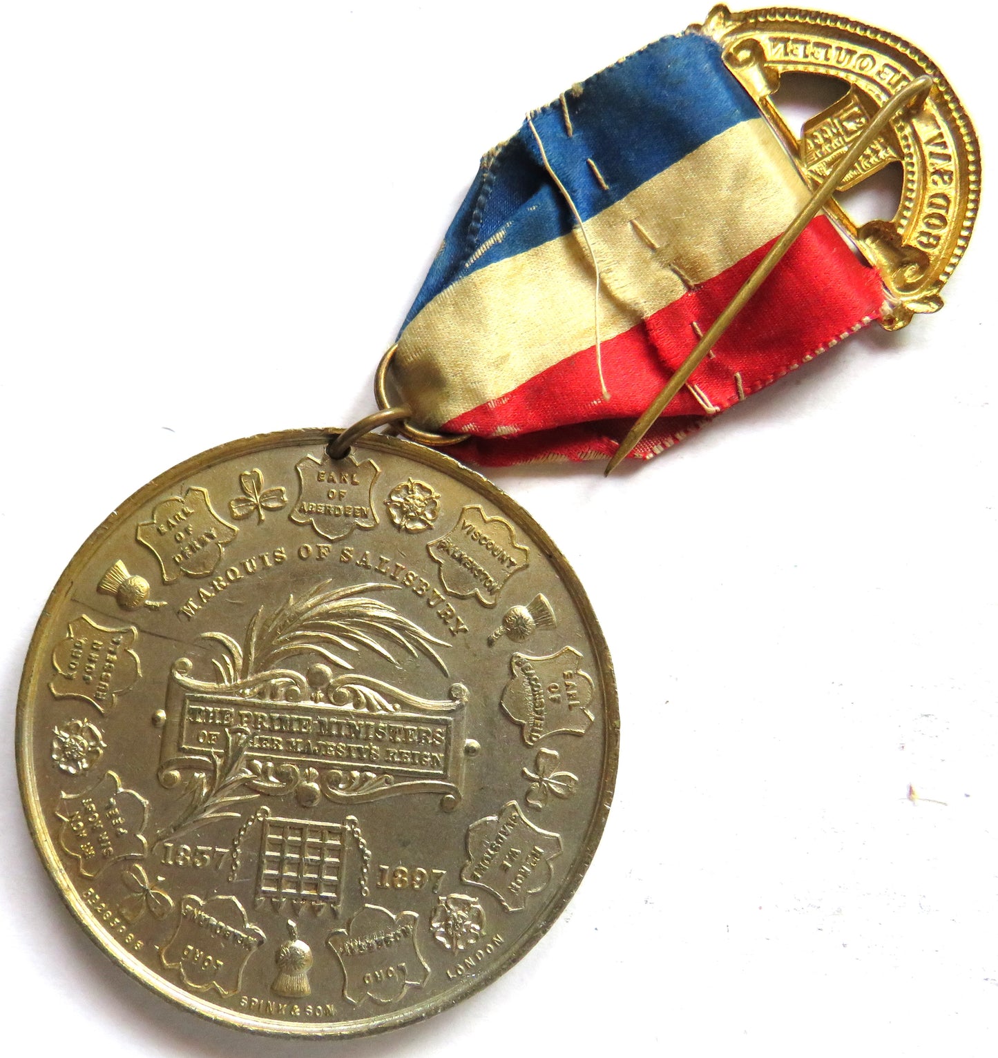 1837-1897 Queen Victoria / Marquis of Salisbury Medal By Spink & Son
