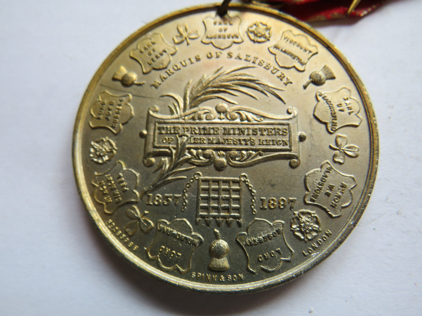1837-1897 Queen Victoria / Marquis of Salisbury Medal By Spink & Son