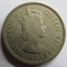 Load image into Gallery viewer, 1954 Queen Elizabeth II Malaya &amp; British Borneo 20 Cents Coin
