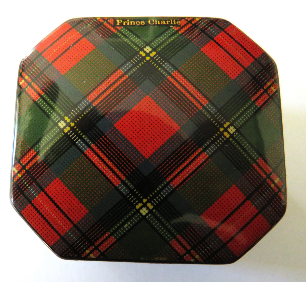 A Very Nice Antique Mauchline Tartan Ware Inkwell "Prince Charlie" Tartan
