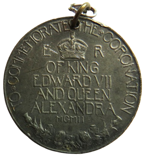 1902 King Edward VII & Queen Alexandra Coronation Medal