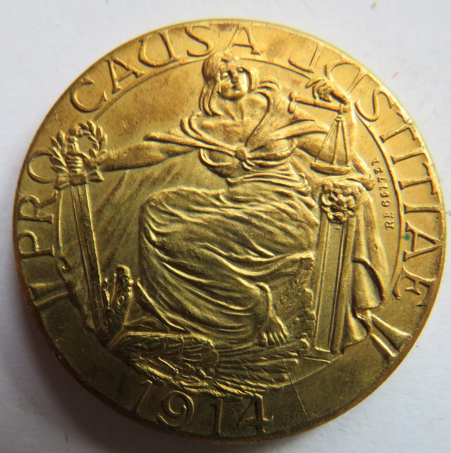 1914 WWI Allied Patriotic Medal