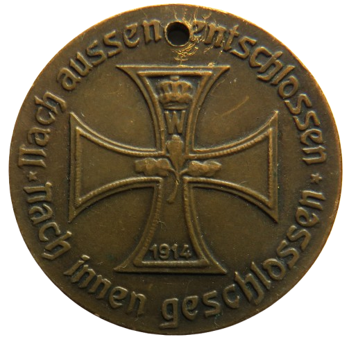 1914 German WWI Medal To Commemorate he Anticipated Capture of Paris