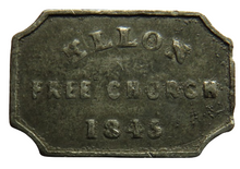 Load image into Gallery viewer, 1845 Ellon Free Church Scottish Communion Token
