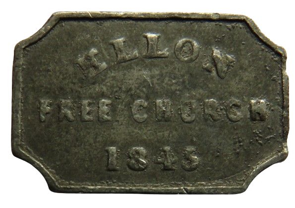 1845 Ellon Free Church Scottish Communion Token