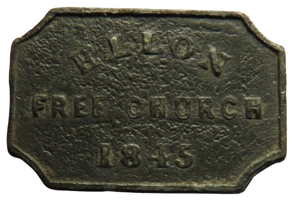 1845 Ellon Free Church Scottish Communion Token