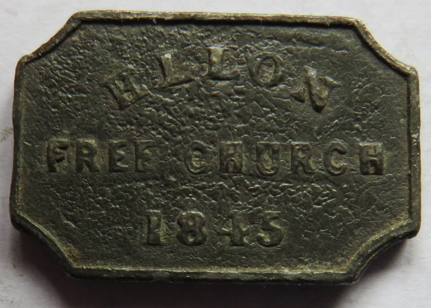 1845 Ellon Free Church Scottish Communion Token