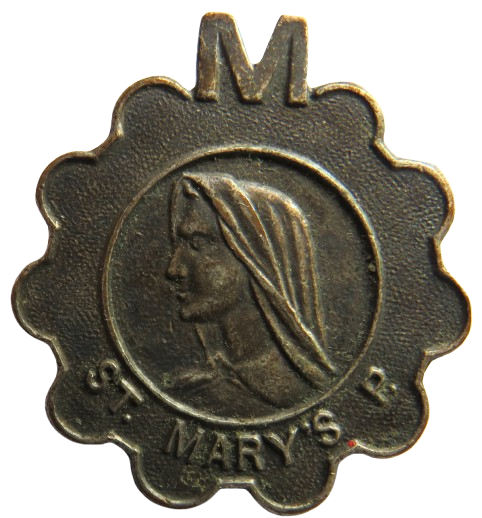 Vintage Religious Badge / Brooch "St Mary's"