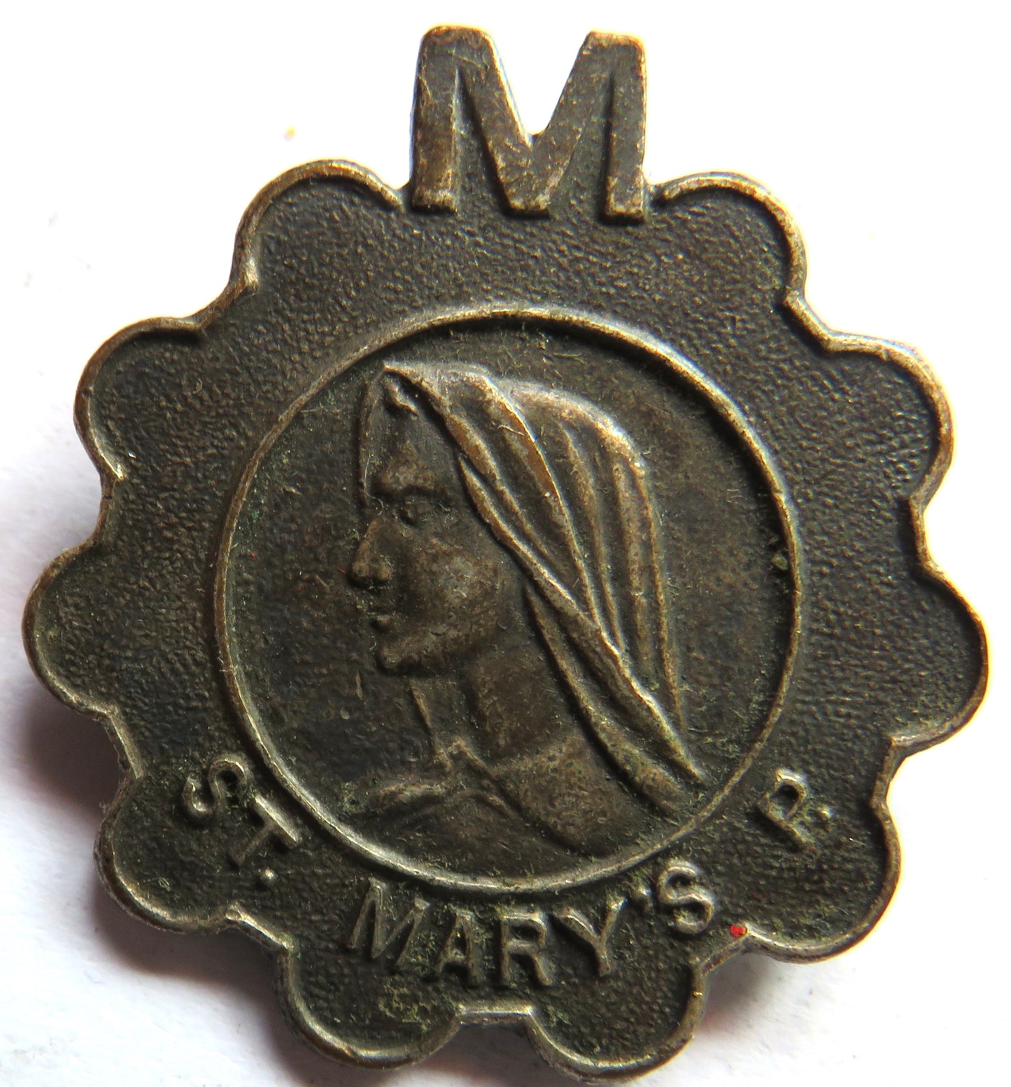 Vintage Religious Badge / Brooch "St Mary's"