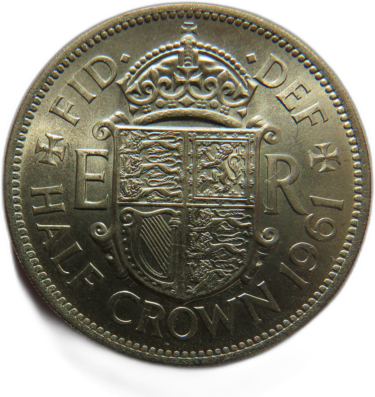1961 Queen Elizabeth II Halfcrown Coin In High Grade - Great Britain