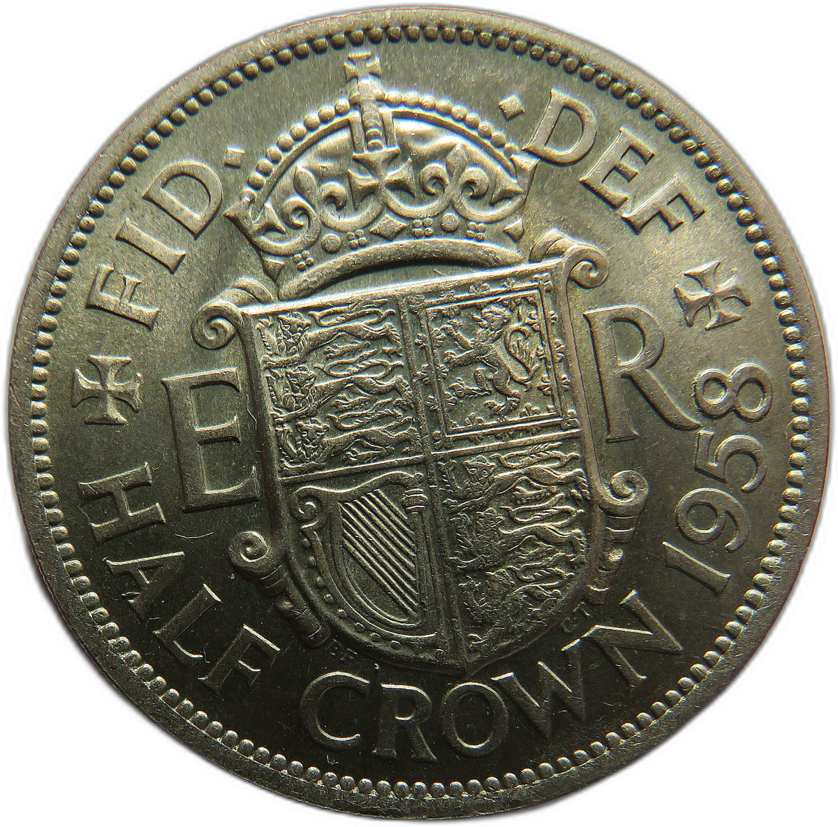 1958 Queen Elizabeth II Halfcrown Coin In High Grade - Great Britain