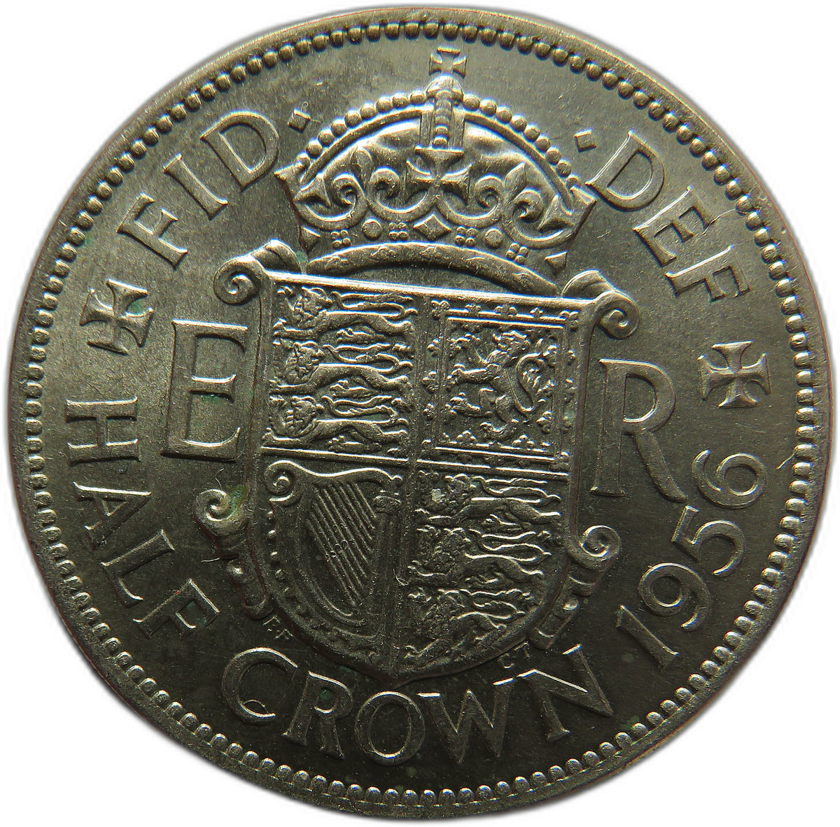 1956 Queen Elizabeth II Halfcrown Coin In High Grade - Great Britain