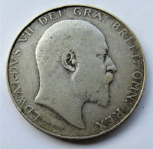 Load image into Gallery viewer, 1909 King Edward VII Silver Halfcrown Coin - Great Britain
