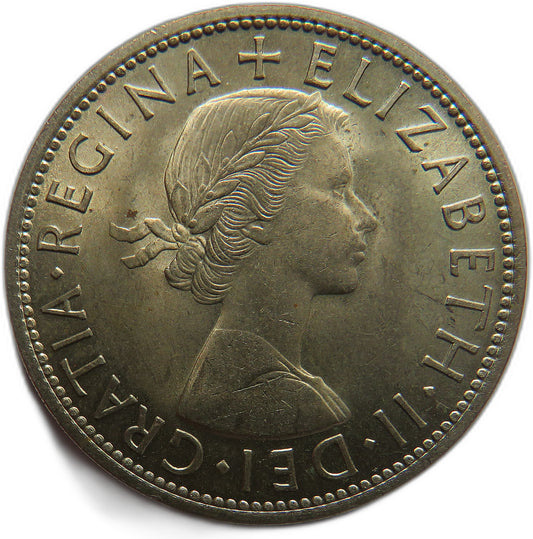 1954 Queen Elizabeth II Halfcrown Coin In High Grade - Great Britain