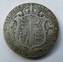 Load image into Gallery viewer, 1906 King Edward VII Silver Halfcrown Coin - Great Britain
