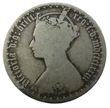 Load image into Gallery viewer, 1873 Queen Victoria Silver Gothic Florin Coin - Great Britain
