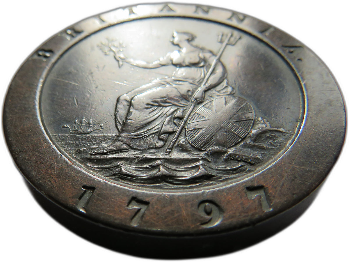 1797 King George III Cartwheel Two Pence / Twopence Coin