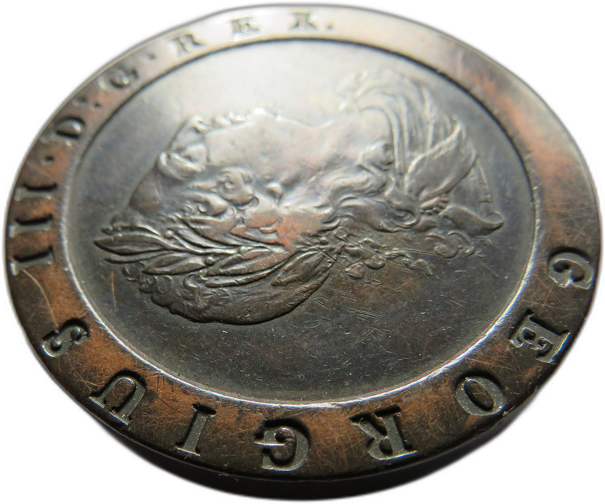 1797 King George III Cartwheel Two Pence / Twopence Coin