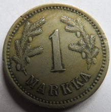 Load image into Gallery viewer, 1921 Finland One Markka Coin
