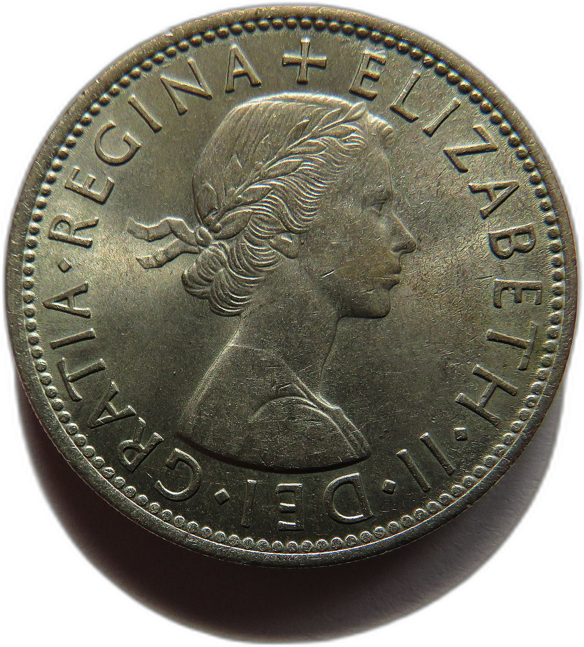 1954 Queen Elizabeth II Florin / Two Shillings Coin In High Grade - Great Britain
