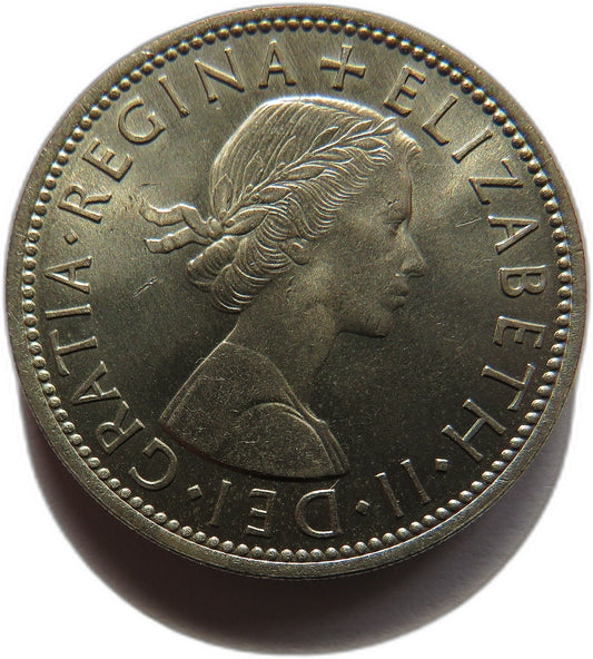 1955 Queen Elizabeth II Florin / Two Shillings Coin In High Grade - Great Britain