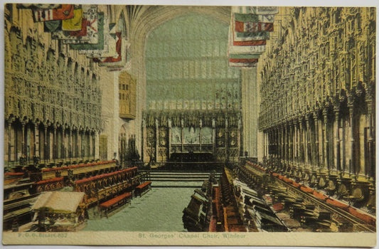 Vintage Postcard of St. George's Chapel Choir, Windsor