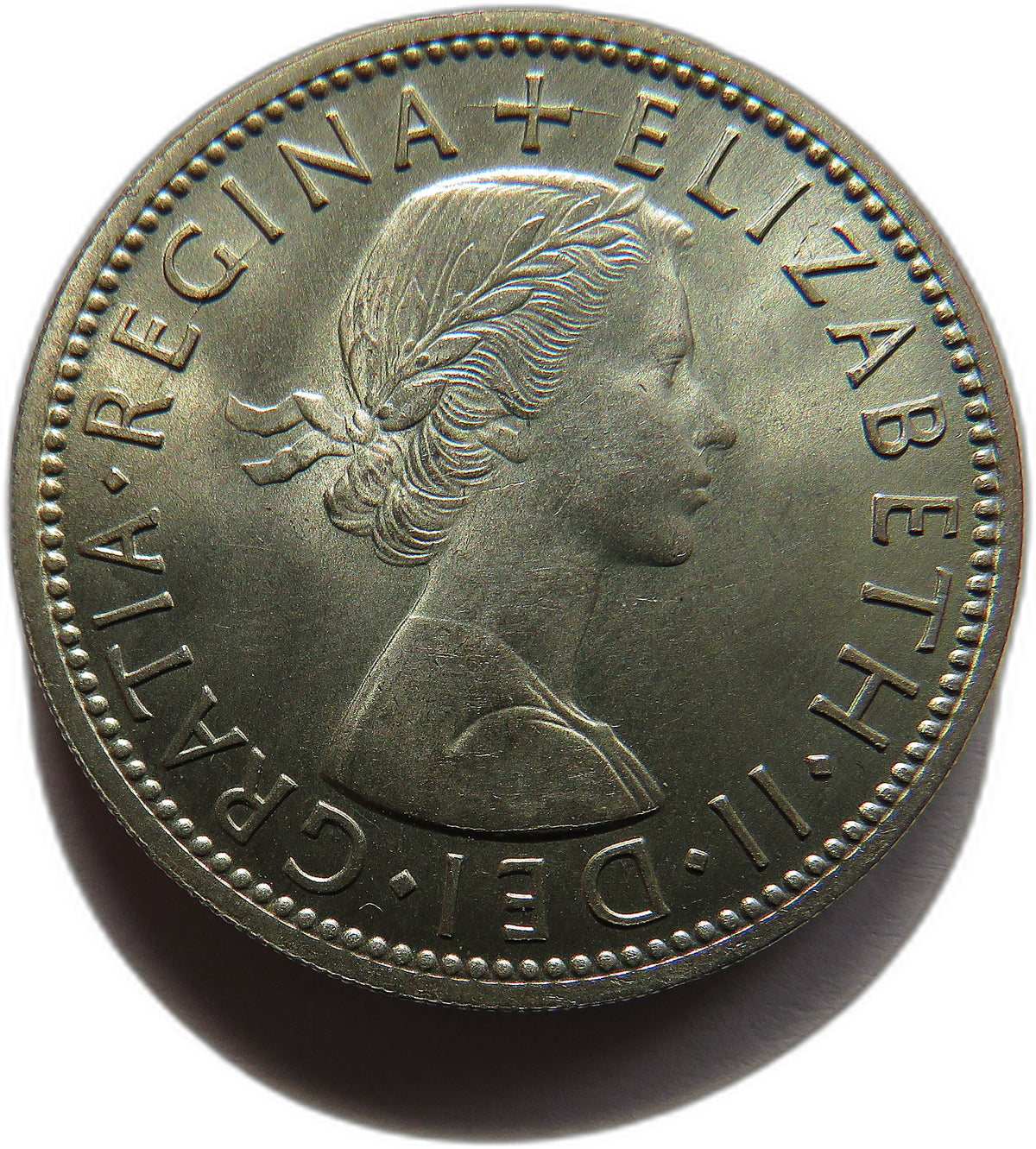1956 Queen Elizabeth II Florin / Two Shillings Coin In High Grade - Great Britain