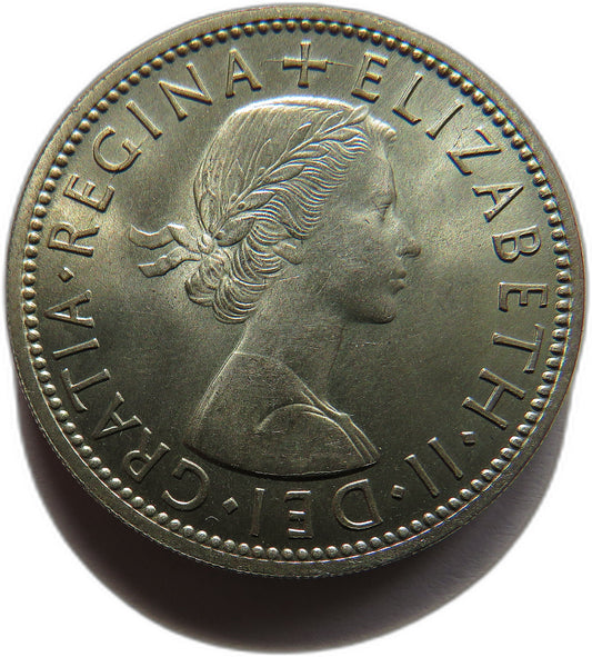 1956 Queen Elizabeth II Florin / Two Shillings Coin In High Grade - Great Britain