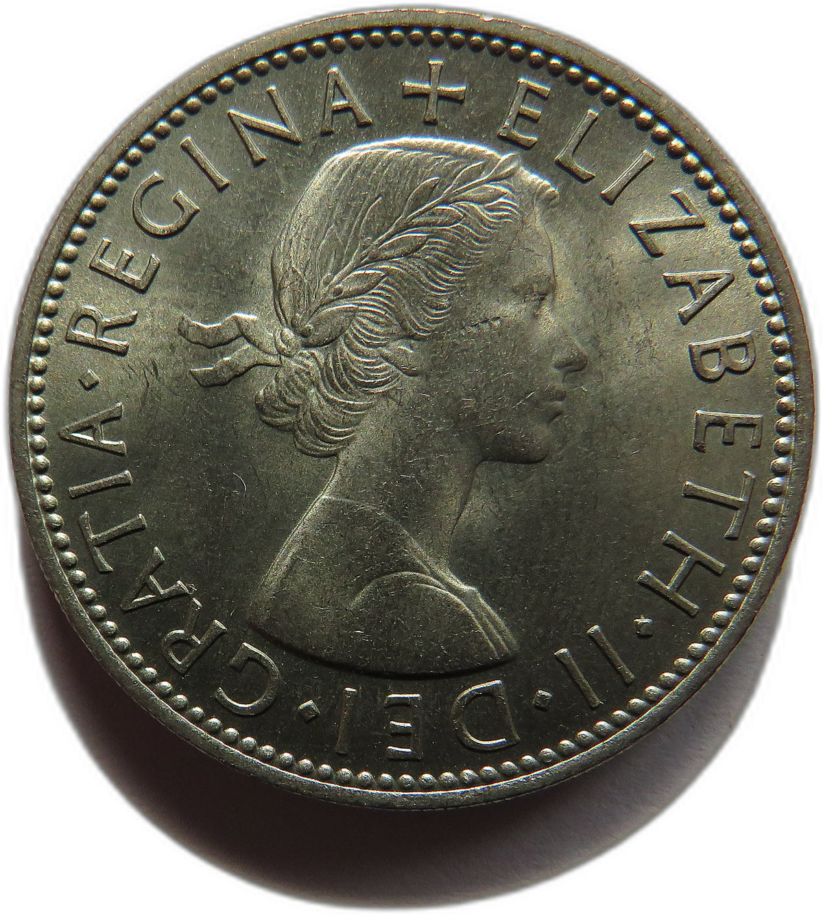 1958 Queen Elizabeth II Florin / Two Shillings Coin In High Grade - Great Britain