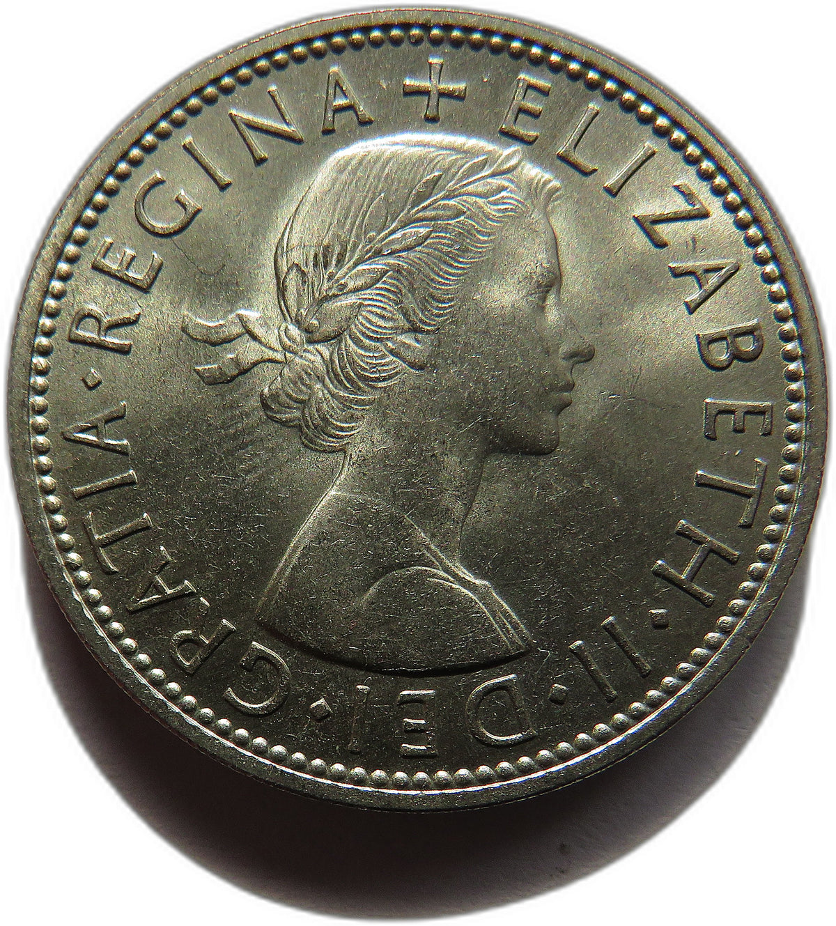 1960 Queen Elizabeth II Florin / Two Shillings Coin In High Grade - Great Britain