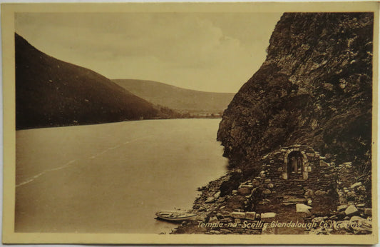 Vintage Postcard of Temple-na-Scellig Glendalough Co. Wicklow