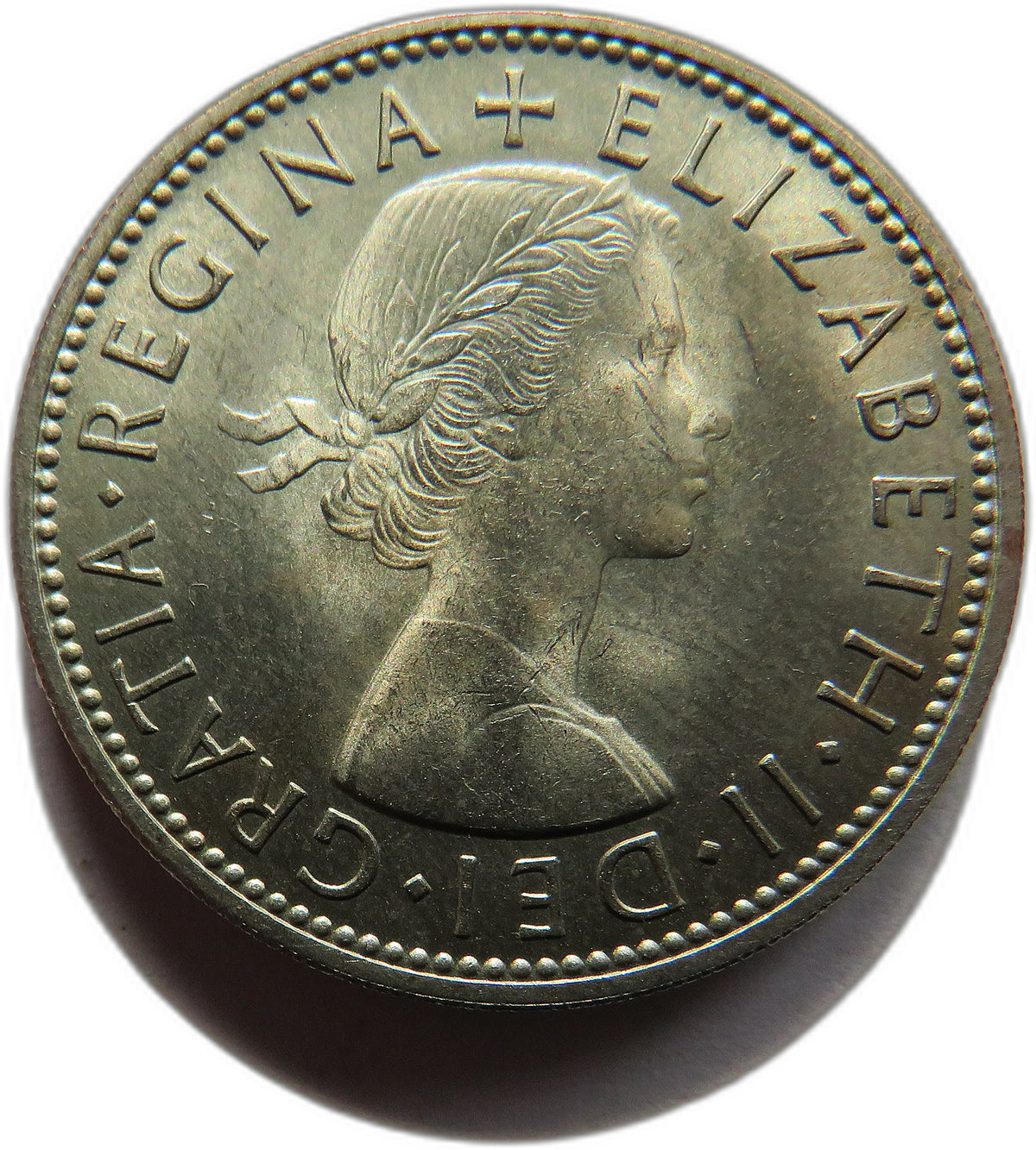 1961 Queen Elizabeth II Florin / Two Shillings Coin In High Grade - Great Britain
