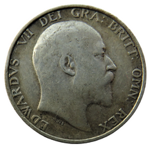 Load image into Gallery viewer, 1907 King Edward VII Silver Shilling Coin - Great Britain
