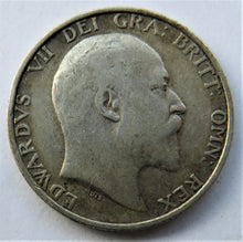 Load image into Gallery viewer, 1907 King Edward VII Silver Shilling Coin - Great Britain
