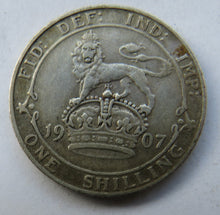 Load image into Gallery viewer, 1907 King Edward VII Silver Shilling Coin - Great Britain
