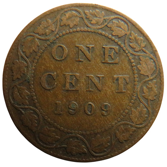 1909 King Edward VII Canada One Cent Coin