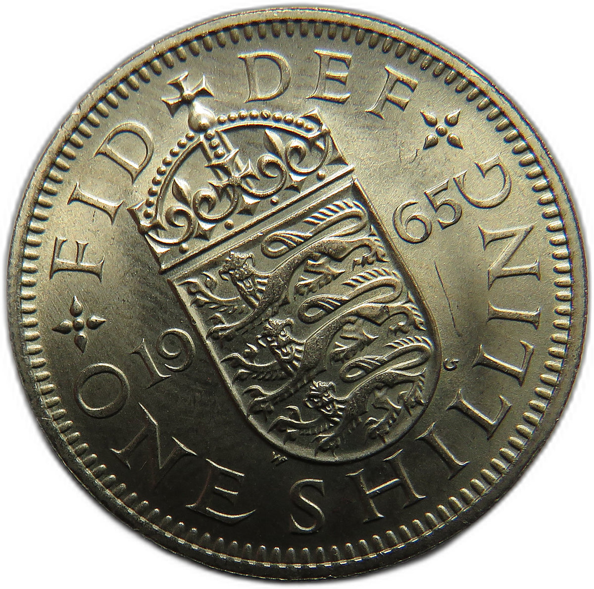 1965 Queen Elizabeth II (English) Shilling Coin In High Grade - Great Britain
