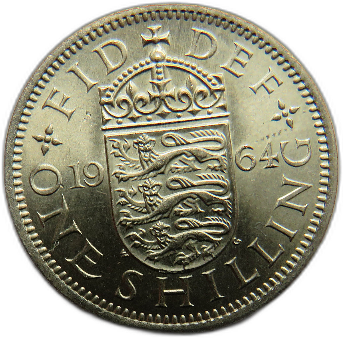 1964 Queen Elizabeth II (English) Shilling Coin In High Grade - Great Britain
