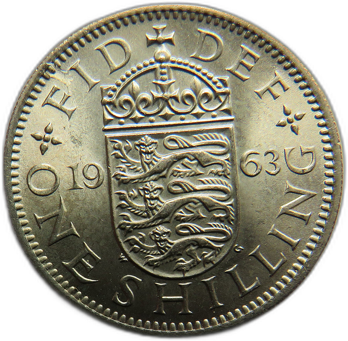 1963 Queen Elizabeth II (English) Shilling Coin In High Grade - Great Britain
