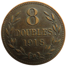 Load image into Gallery viewer, 1918 Guernsey 8 Doubles Coin
