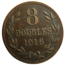 Load image into Gallery viewer, 1918 Guernsey 8 Doubles Coin
