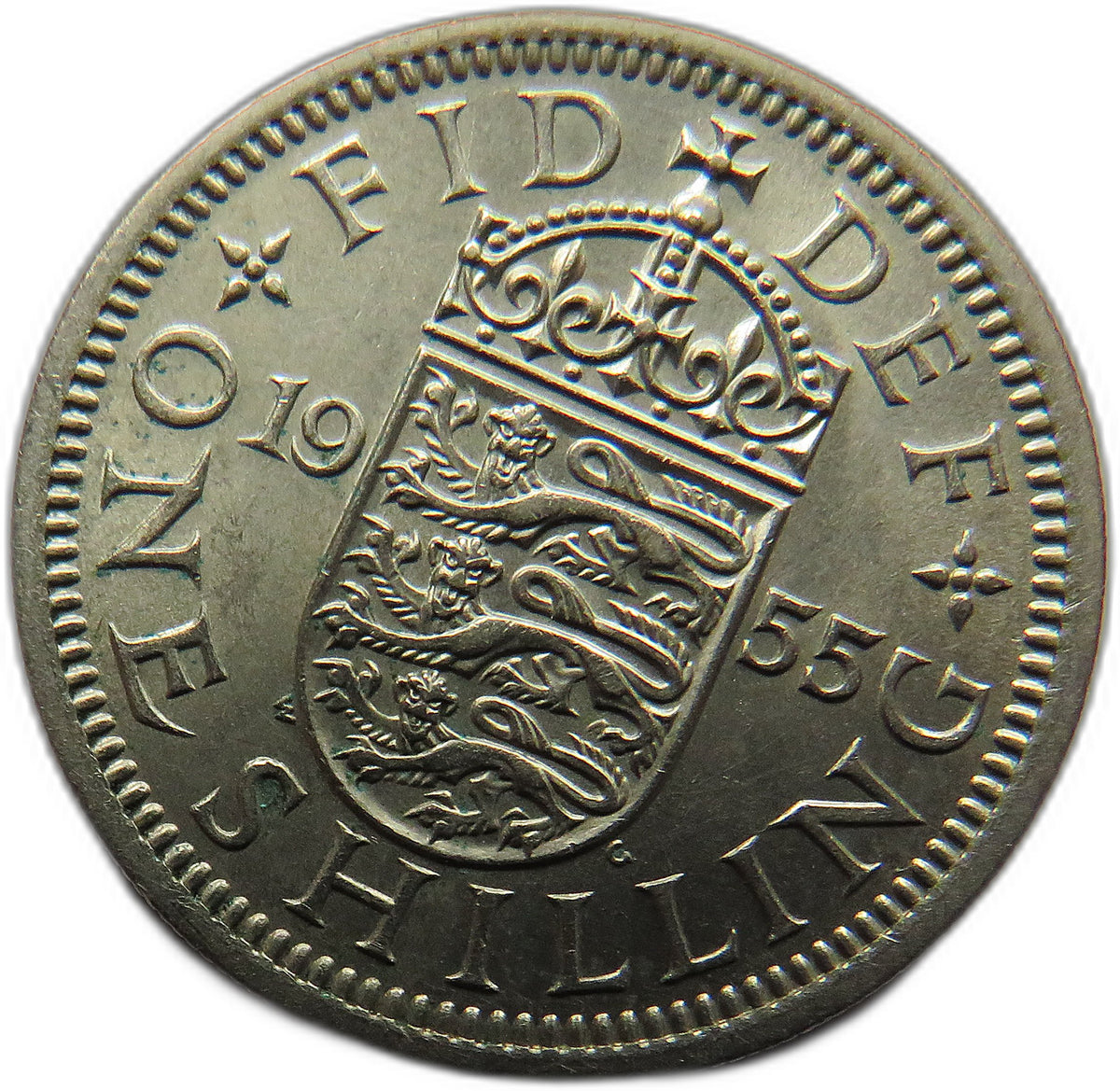 1955 Queen Elizabeth II (English) Shilling Coin In Higher Grade - Great Britain