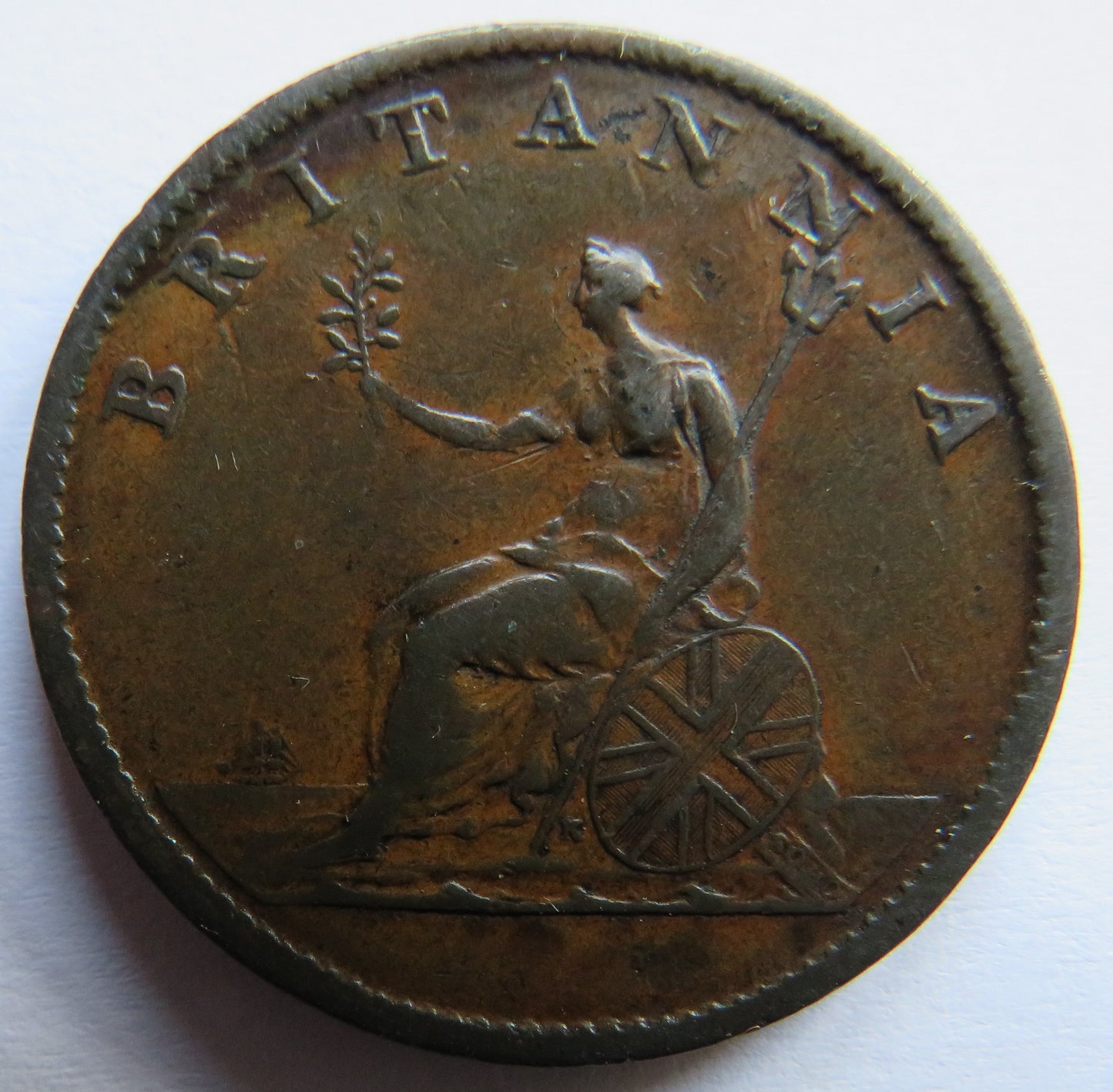 1807 King George III Halfpenny Coin - Great Britain
