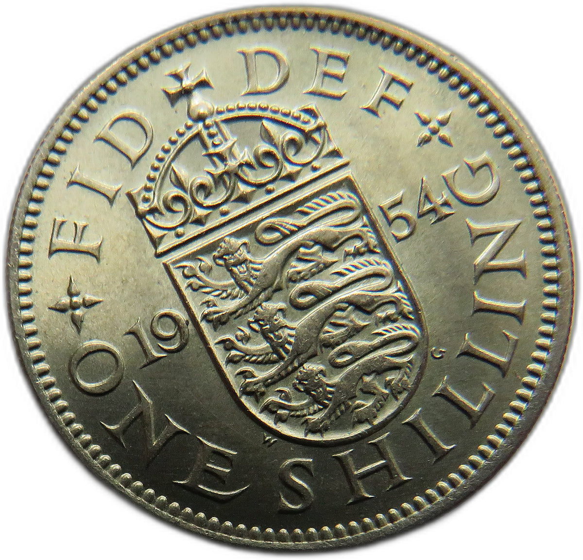 1954 Queen Elizabeth II (English) Shilling Coin In High Grade - Great Britain