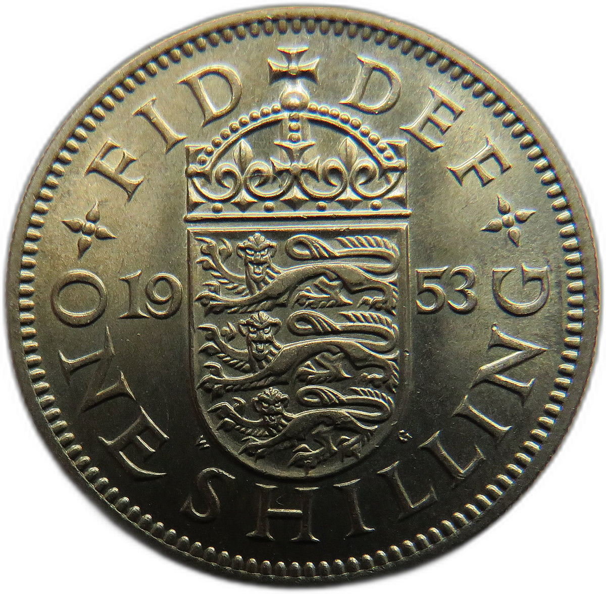 1953 Queen Elizabeth II (English) Shilling Coin In High Grade - Great Britain
