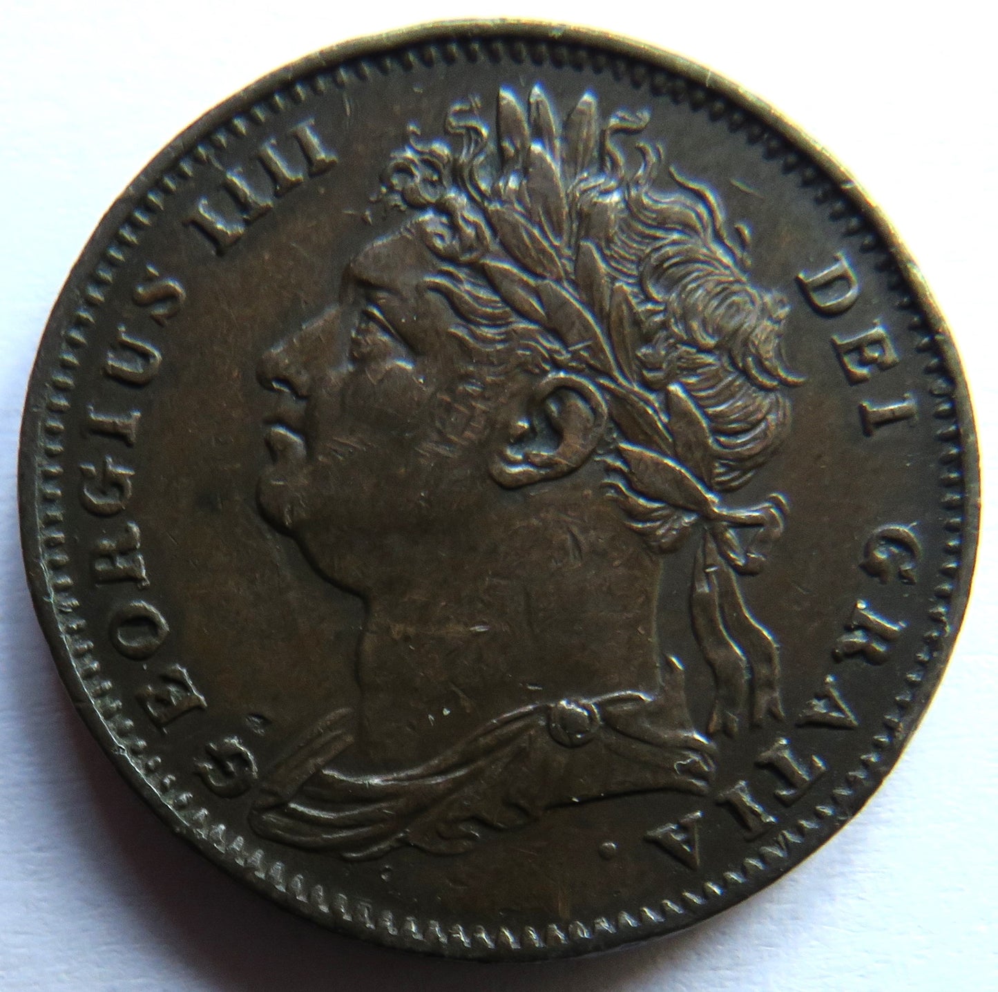 1821 King George IV Farthing Coin In Good Grade - Great Britain