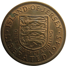 Load image into Gallery viewer, 1945 Island Of Jersey 1/12th of a Shilling Coin
